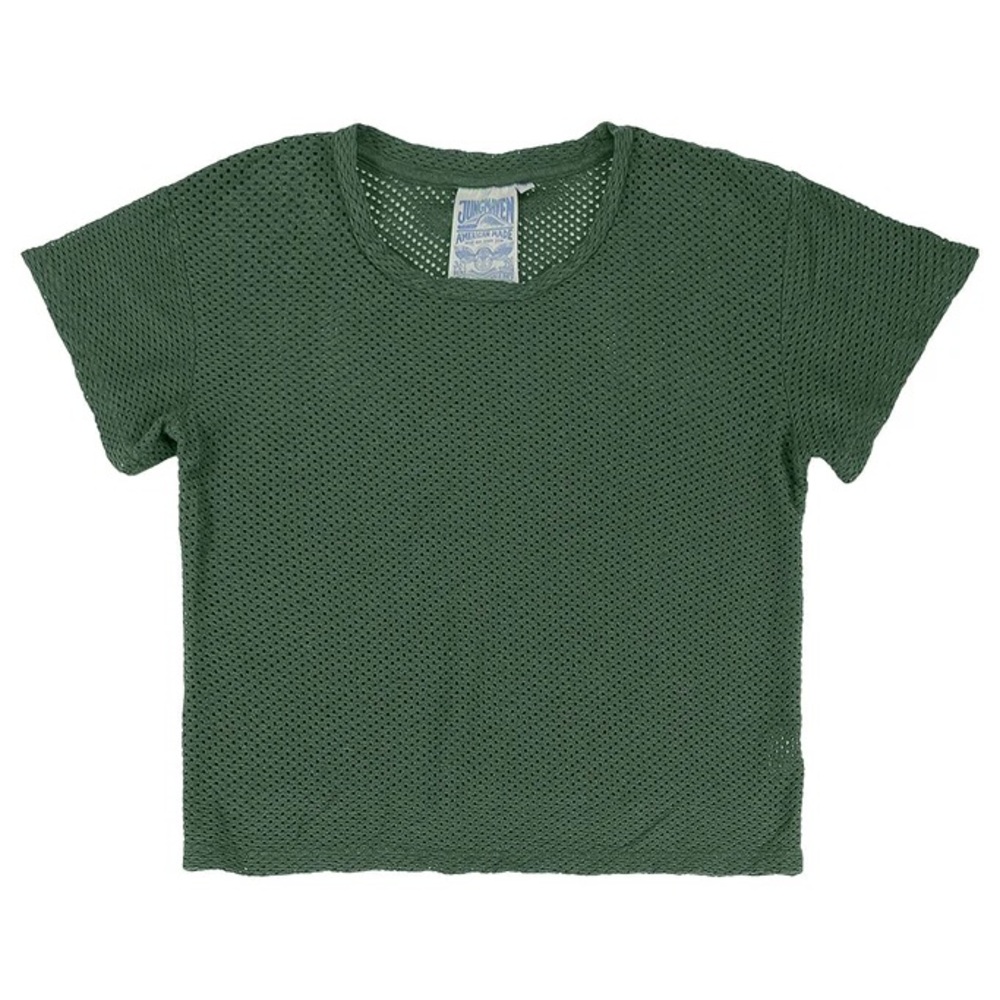 Jungmaven Carmen Mesh Short Sleeve Tee - Hunter Green